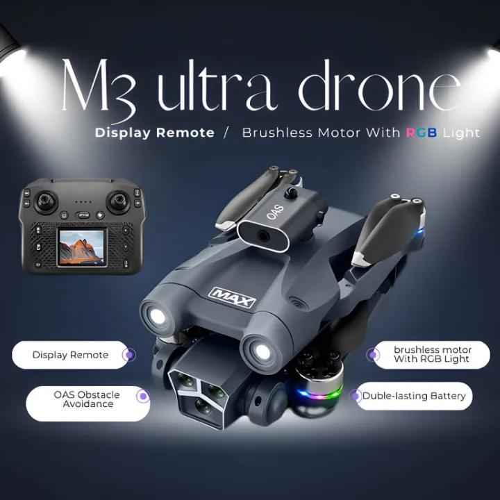 New%20Y3/M3%20Ultra%20Drone%20&%20S1S%202026%20Model%20with%20Screen%20Remote%20%E2%80%93%208K%20Triple%20Camera%20%7C%20Smart%20Obstacle%20Avoidance%20%7C%20Brushless%20Motor%20High-Definition%20Aerial%20Photography%20With%20Active%20Obstacle%20Avoidance%20-%20Image%202