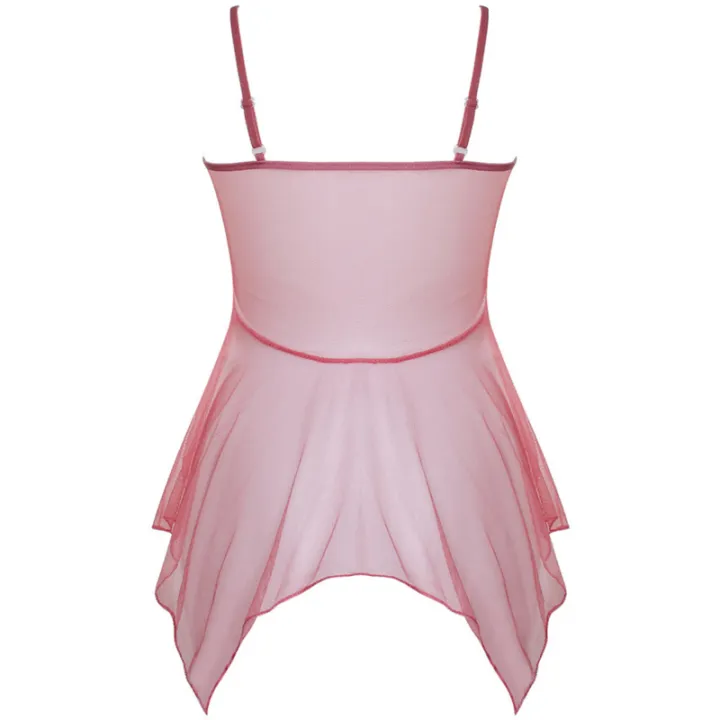 Lingerie%20Women%20Silk%20Lace%20Sleeveless%20Babydoll%20V%20Neck%20Nightdress%20Nightgown%20Short%20Sleepwear%20Night%20Dress%20Underwear%20-%20Image%205