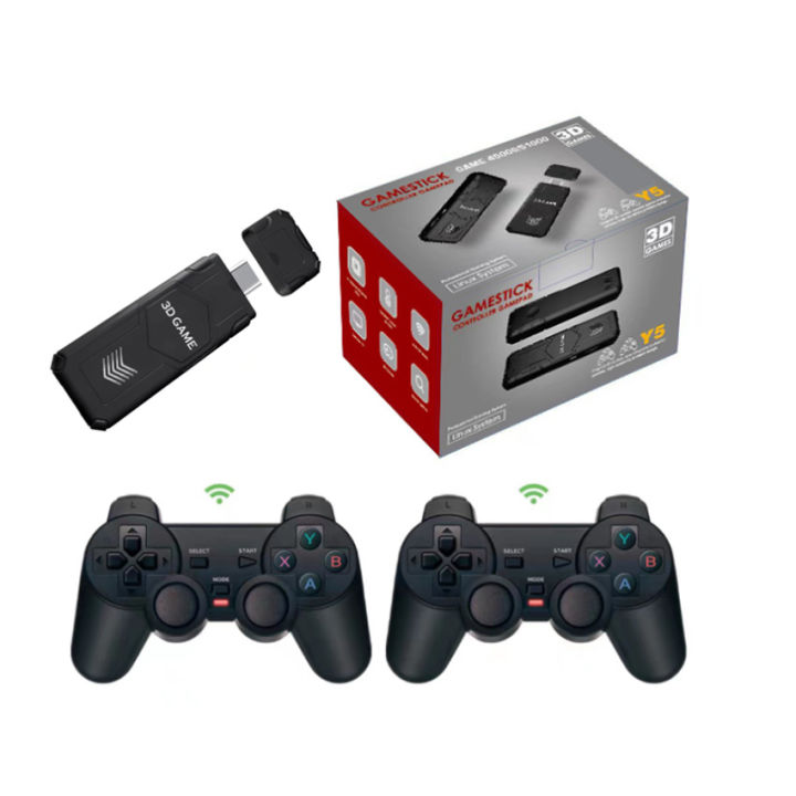 Y5%20Retro%20TV%20Game%20Stick%202.4G%20Wireless%20Controller%204K%20HD%20Video%20Game%20Console%20Support%20Multiplayer%20PS1%20Family%20Portable%20-%20Image%202