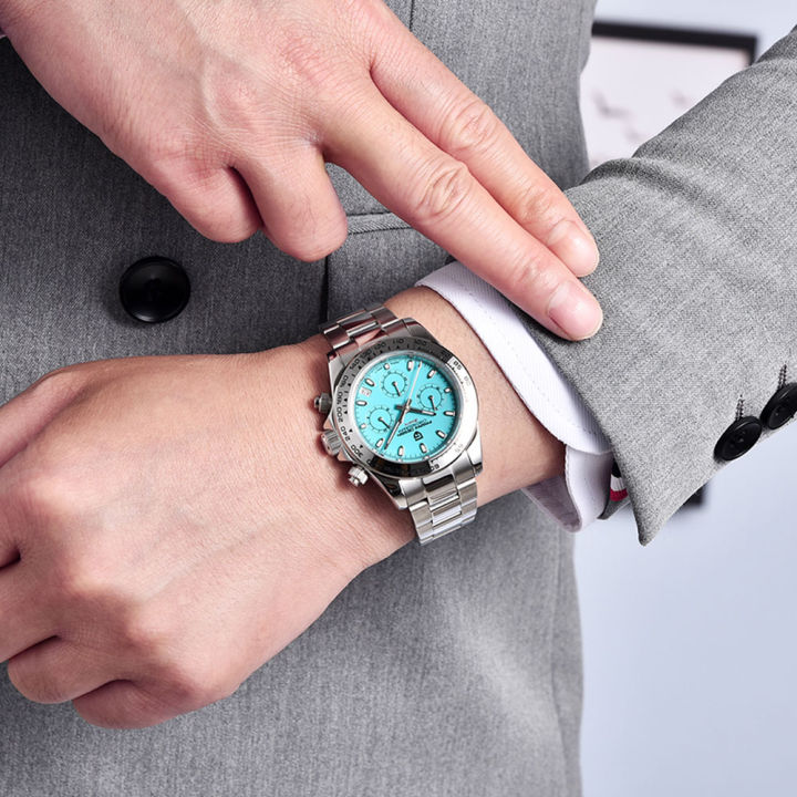 PAGANI%20DESIGN%20New%20Men%20Quartz%20Wristwatch%20Luxury%20Sapphire%20Glass%20Chronograph%20Stainless%20Steel%20Bezel%20VK63%20Watch%20Man%20%20Reloj%20Hombre%20-%20Image%203