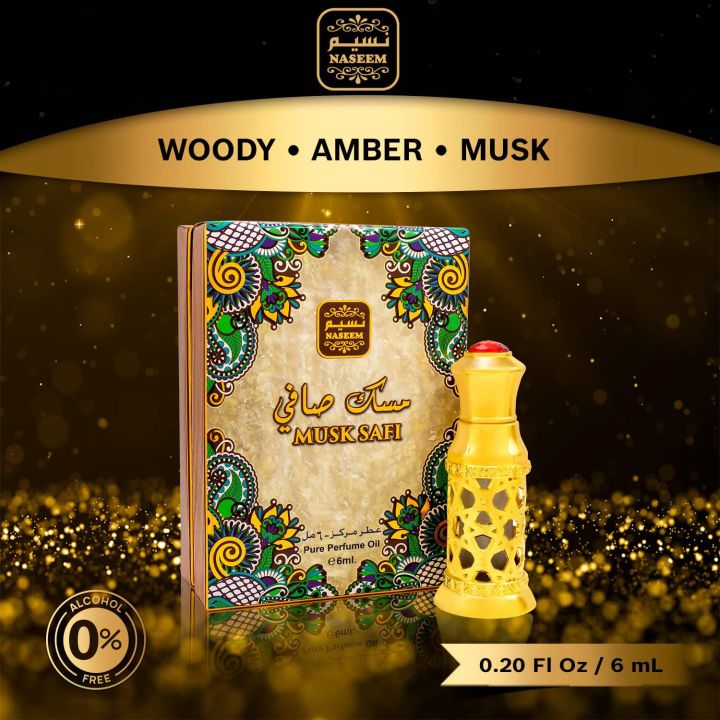 Naseem Perfumes Musk Safi Concentrated Perfume Oil (6ml)