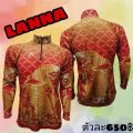 JK Thailand fishing shirts Lanna pattern UV protection 80-90% colors do not fall, dry quickly. 