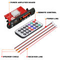 12V 120W Amplifier Bluetooth 5.0 MP3 WMA APE Decoder Board DC 12V Handsfree Car Audio USB TF FM Radio Mp3 Music Player Speaker. 