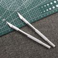 Silver Metal Carving Knife DIY Sculpture Model Making Aluminum Rod Art Knife Wood Carving Blade Hand Tool Set. 