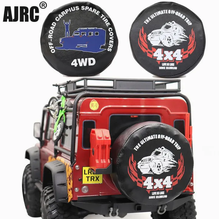 1/10 Rc Crawler Car For Traxxas Trx-4 Trx6 Axial Scx10 90046 D90 Rr10 Rc4wd 90-120mm Tire Racing 1.9 2.2 Inch Spare Tire Cover