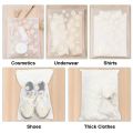 10 Pack Travel Storage Bags for Clothes, Clear Reusable Bags Plastic Ziplock Bags Luggage Organizer Pouch for Clothes Towels.