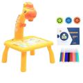 Giraffe Kids Projector and Drawing Table Set Children Education Early Learning Erasable Writing and Drawing Board 24 Patterns. 