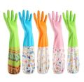 High Quality Multicolor Silicone Kitchen Hand Gloves for Dish Washing - 1 Pair.
