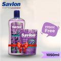 Savlon Handwash Lavender 1050ml (Get Free Lavender 170ml Pouch). 