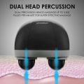 Cordless Handheld Back Massager with Heat, Deep Tissue Percussion Massager, 3 Sets of Dual Pivoting Heads,Rechargeable Hand Held Massager for Neck,Back Shoulder,Calf,Legs. 