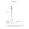 Chinese Style Sword Hairpin For Women Punk Ruby Hair Stick Ponytail Girls Hair Pins Diy Hairstyle Tools Daily Hair Accessories.