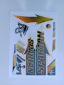 New 3D 2024 Latest Spartan Orange & Black Edition Top Quality Cricket Bat Sticker For Professional Players. 