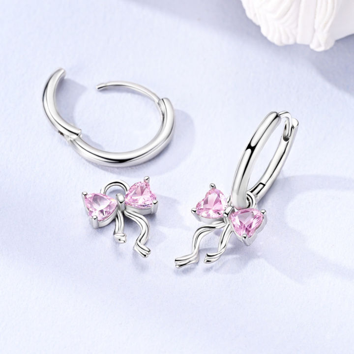 Hot%20Bow%20Earring%20For%20Woman%20Hoop%20Earring%20Original%20Pink%20Zircon%20Pendientes%20Eardrop%20Fit%20Girl%20Fashion%20Jewelry%20-%20Image%204