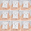 Fashion Stainless Steel Alphabet Initial Necklace 26 English Letter Earrings Necklace For Women Set Personalize Jewelry .