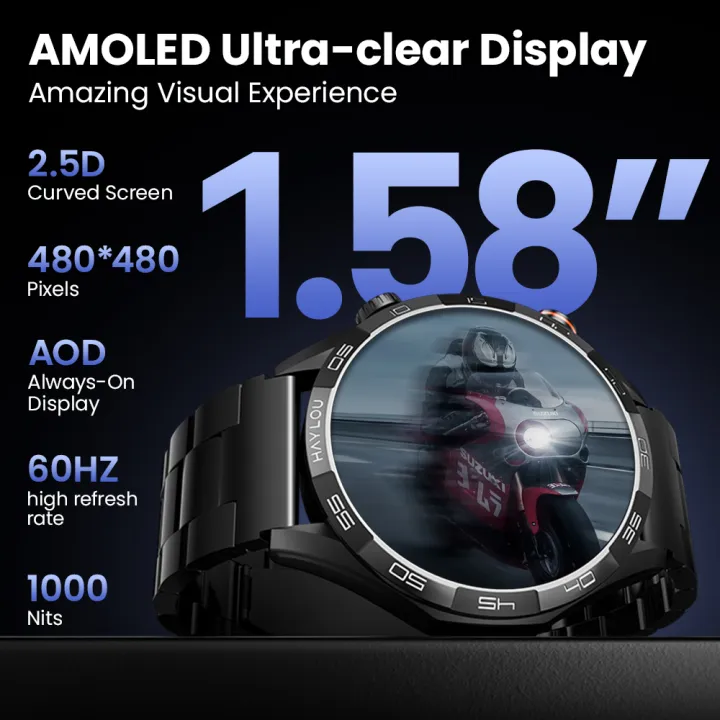 HAYLOU%20Solar%205%20Voice%20Calling%20Smartwatch%201.58''%20AMOLED%20Display%2060Hz%20Smart%20Watch%2024H%20Health%20Monitoring%20Sports%20Smartwatch%20for%20Men%20-%20Image%203