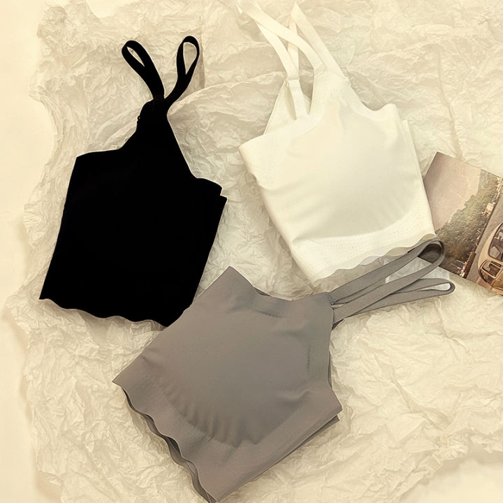 3pcs%20Ice%20Silk%20Bra%20Solid%20Color%20Women's%20Fashion%20Simple%20Skin%20Friendly%20Yoga%20Exercise%20Breathable%20Sleep%20Bra%20No%20Steel%20Rim%20Underwear%20-%20Image%205