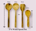 Wooden Spoons 4 Pieces Set / Multi-Purpose Cooking Tools / 4pcs wooden spoon / Traditional Spoons. 