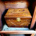 Wooden Folding Jewellery Box - Handicrafts Handmade 3-1 Folding Wooden Jewellery Boxe Nakshi - Pure Wood Jewellery Boxes. 
