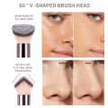 MAANGE 1pc Makeup Brushes Dual Side Slope Shape Top for Foundation Highlight Concealing Cosmetics Blending Soft Bristle Gift. 