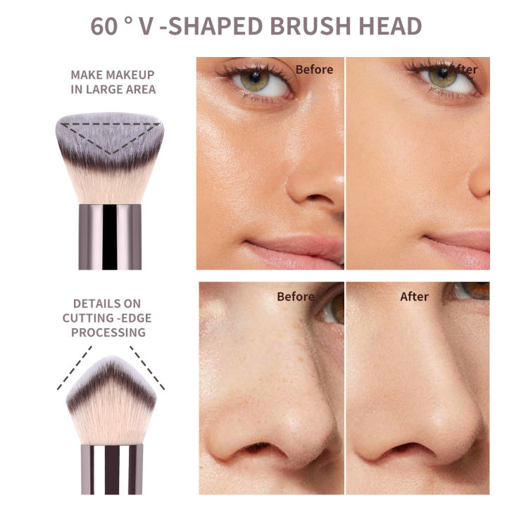 MAANGE%201pc%20Makeup%20Brushes%20Dual%20Side%20Slope%20Shape%20Top%20for%20Foundation%20Highlight%20Concealing%20Cosmetics%20Blending%20Soft%20Bristle%20Gift%20-%20Image%204