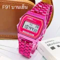 Casio F91 watch women wristwatch casual digital wrist watch stainless steel watch dial 25-38mm function free Casio box. 