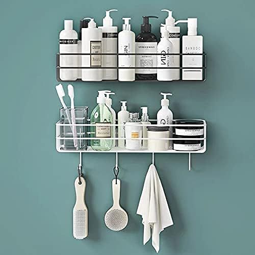 Metal%20Wire%20Bathroom%20Rack%20Bathroom%20Shelves%20Kitchen%20Storage%20Multipurpose%20Shelf%20and%20Shampoo%20Holder%20with%204%20Hook%20Easy%20To%20Install%20Metal%20Shelf%20With%20Simple%20Drilling%20(Screws%20Are%20Not%20Included)%20(Color:%20Black)%20-%20Image%205