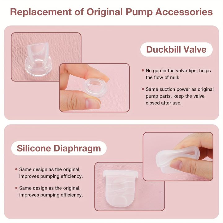 6PCS%20Duckbill%20Valve%20&%20Silicone%20Diaphragm%20Compatible%20with%20Eufy%20S1%20Pro/S1/E10,%20NCVI/Zooawa/Nuliie%20S32%20Breast%20Pump%20Accessories%20-%20Image%204