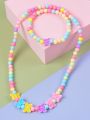 Kids Mala Set With Bracelet Beautiful Multiple design and Colours For Girls Best For Gifts. 