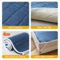 Milk Velvet Mattress Pad Soft Breathable Bedding Protector Queen Size Comfortable Quilted Top Mattress Cover. 