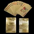 Bizzy Magic Poker Gold Foil Poker Durable and Waterproof Game Props Souvenir Gift Perfect for Magic, Poker, Parties. 