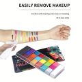 20 Color Sfx Children's Adult Painting Set Halloween Party Makeup Fancy Dress Beauty Palette Face Body Painting Oil and Brush. 