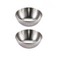 4PCS Sauce Dishes Stainless Steel Golden Appetizer Seasoning Serving Tray Bowl Spice Plates Set Soy Sauce Dish Spice Plates. 