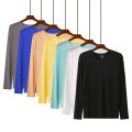 Winter Long Sleeve Men Thermal Underwear Undershirt Transparent Thin Long Johns Tops T Shirt Ice Silk O-Neck Tops Tee.