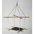 Birds Swing and Feeder | Birds Natural hanging toy and feeder | size top 12x12inch, bottom 6x6inch|. 