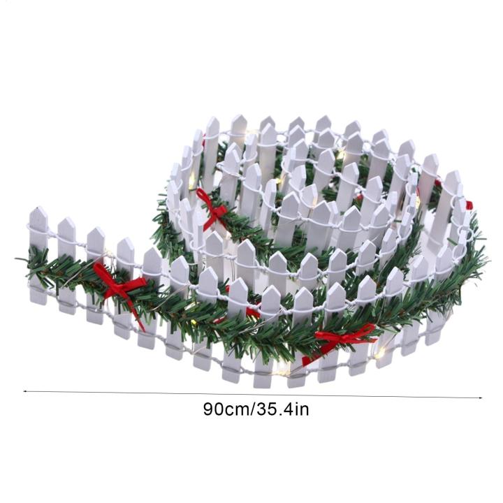 Christmas%20Village%20Accessories%20Fairy%20Garden%20Fence%2035%20Inch%20Small%20Picket%20Fence%20Wooden%20Decorative%20for%20Christmas%20Dollhouse%20-%20Image%206