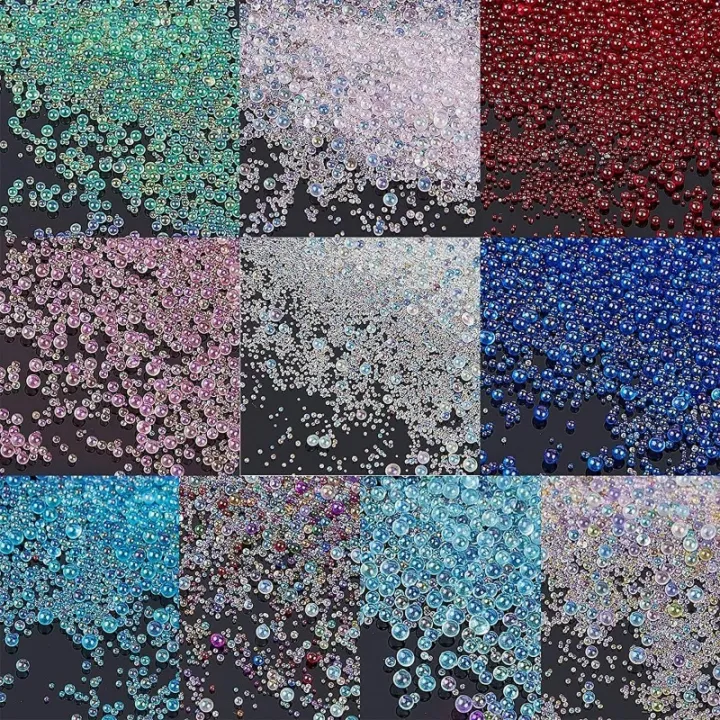 200g%200.4~3mm%20Colorful%20Glass%20Bubble%20Beads%20No%20Hole%20Micro%20Beads%20UV%20Resin%20Bubble%20Beads%20Iridescent%20Water%20Droplets%20Bubble%20Beads%20Tiny%20-%20Image%203