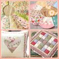 40pcs 100%Cotton jelly roll fabric cotton bag - Quilted jelly roll - DIY sewing supplies Crafts Home Decoration.