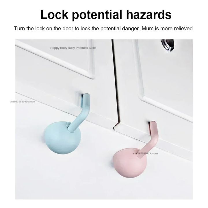 Safety%20Cabinet%20Multifunctional%201/2/3pc%20Baby%20Safety%20Lock%20Anti-Pinch%20Hand%20Children%20Door%20Drawer%20Locks%20Security%20Refrigerator%20Buckle%20-%20Image%204