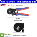 YTH 16-6 Self-Adjustable Crimping Plier – 0.08-16mm² (30-5AWG) 6-Side Crimper for Wires & Terminals – Professional Electrician Tool (Only Tool)  by Electrica. 