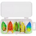 WEIHE 5pcs/15pcs Frog Fishing Bait Combo Soft Fishing Lure Kit Tackle Box Kits Pesca PVC Frogs Unit. 