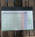 Normal Year Planner Poly Materials Calendar 2025 (21×16.5 inch)  Calendar for Office. 