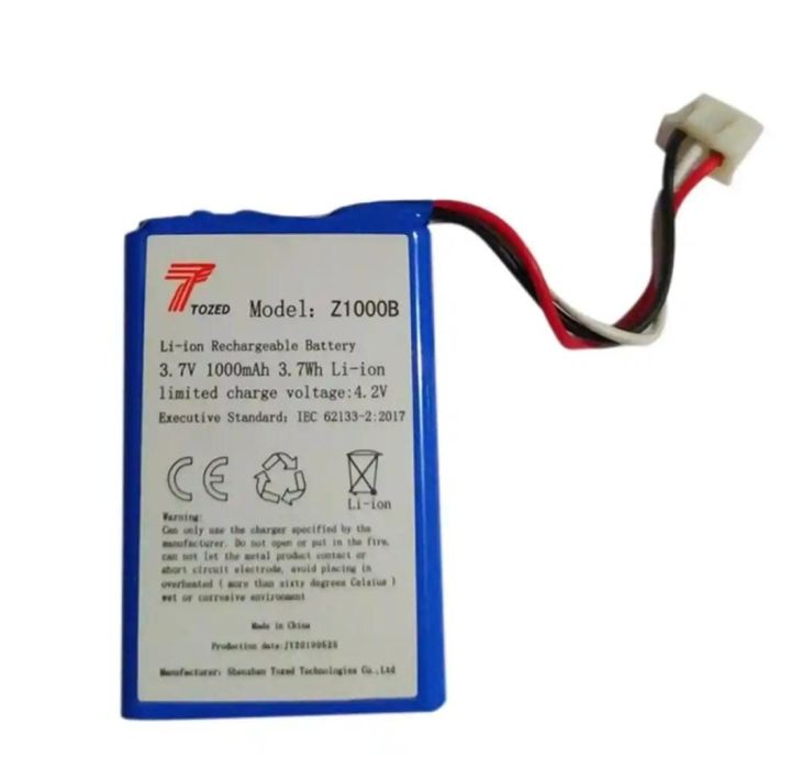 Tozed 3.7V 1000mAh 3.7Wh Li-ion Rechargeable Battery for Tozed V10 Router