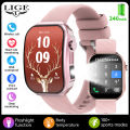 LIGE New 2.2-inch 3D Curved Screen Smart Watch With LED Light Heart Rate Health Monitor Smartwatch BT Call Sport Fitness Watches.