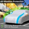 Hyundai Eon | CarCover Triple -Layer Car Cover Waterproof All Weather | Premium Quality Car Covers for Automobiles, Ideal for Indoor and Outdoor Use, Fits Sports/Coupe | Magic Silver. 