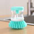 Kitchen Wash Pot Dish Brush With Automatic Liquid Washing Utensils With Washing Up Liquid Soap Dispenser Cleaning Accessories. 