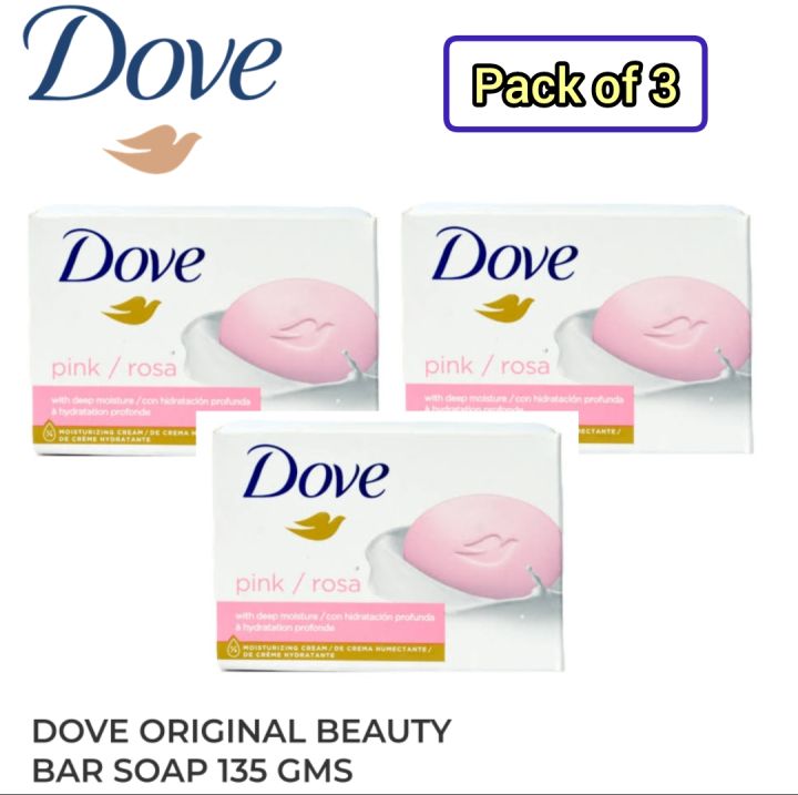 Dove Beauty Soap - Pink Beauty - 135 gm ( Pack of 3 )