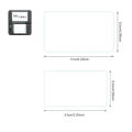 1 Set Tempered Glass Screen Protector for New  3DS XL/LL, Full Coverage Top LCD + Bottom PET Film Protection Set. 