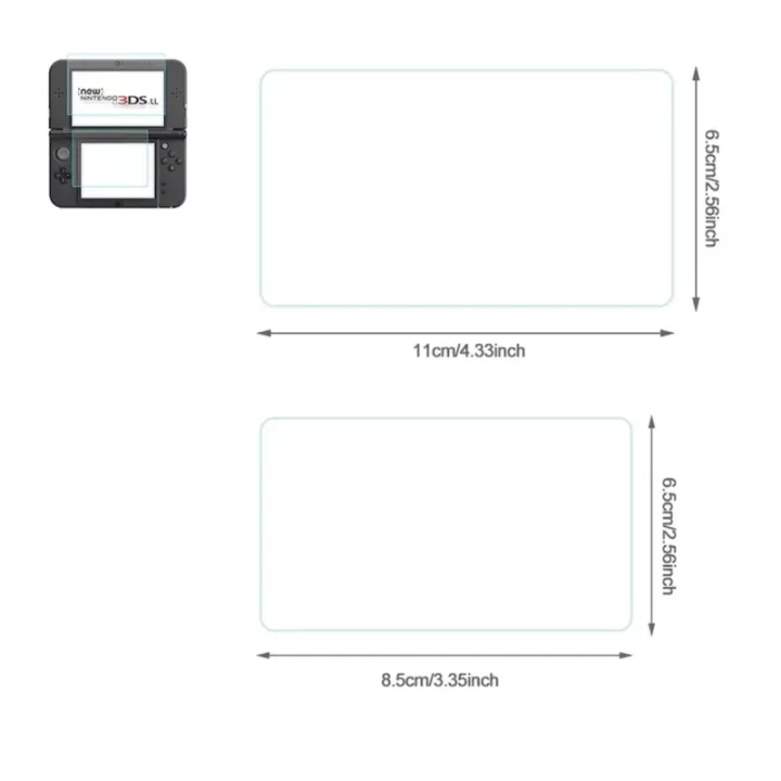 1%20Set%20Tempered%20Glass%20Screen%20Protector%20for%20New%20%203DS%20XL/LL,%20Full%20Coverage%20Top%20LCD%20+%20Bottom%20PET%20Film%20Protection%20Set%20-%20Image%205