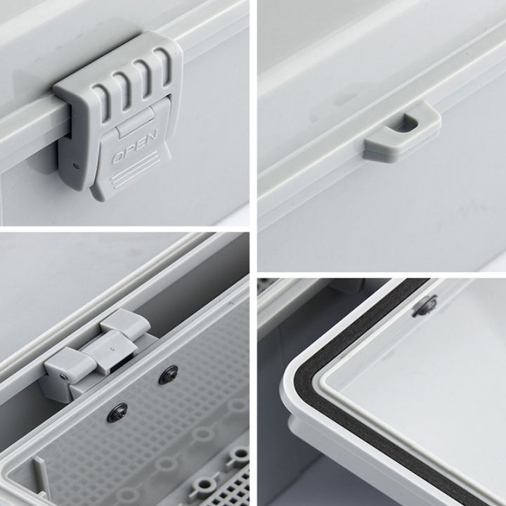 IP66%20Outdoor%20Waterproof%20ABS%20Gray/Transparent%20Cover%20Plastic%20Electronic%20Junction%20Box%20Electronic%20Housing%20Outdoor%20Waterproof%20Box%20-%20Image%206