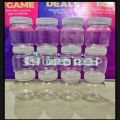 12 plastic mini jar 150ml masala jar. 
